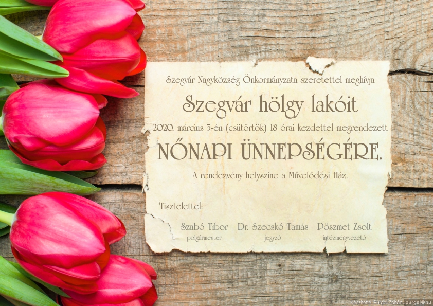 2020.03.05. Nőnapi ünnepség - Fotókː PURGEL ZOLTÁN©