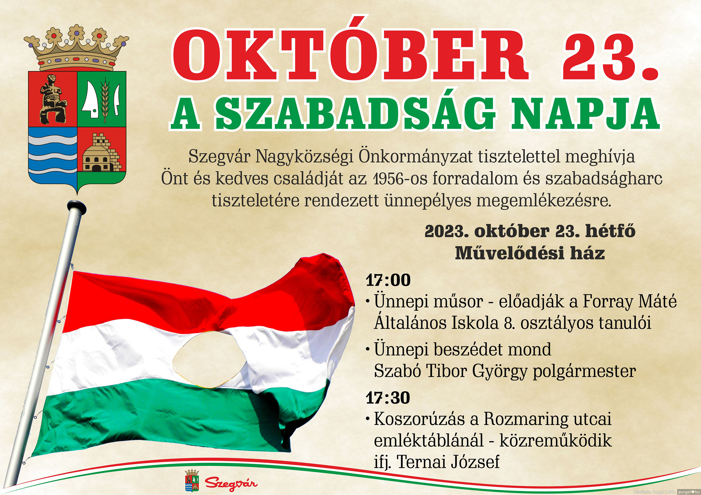 2023.10.23. Október 23-i ünnepség - Fotókː PURGEL ZOLTÁN©